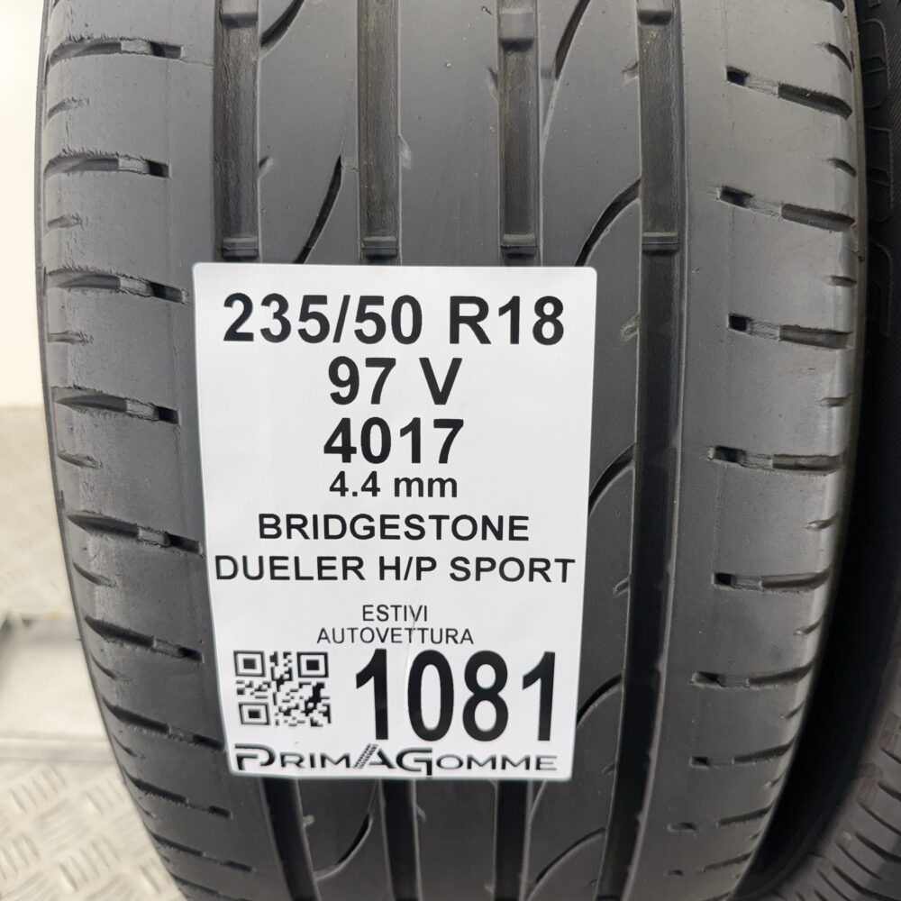 Gomme Usate 235 50 R18 97V Bridgestone Dueler H/P Sport Estive | Gomme Usate | PrimaGomme.it Gomme Usate 235 50 R18 97V Bridgestone Dueler H/P Sport Estive - immagine 3