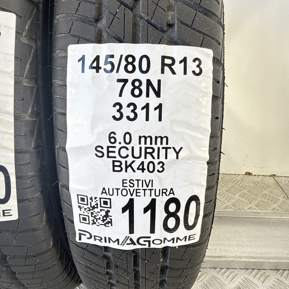 Gomme Usate 145 80 R13 78N Security BK403 86% Estive | Gomme Usate | PrimaGomme.it Gomme Usate 145 80 R13 78N Security BK403 86% Estive - immagine 3