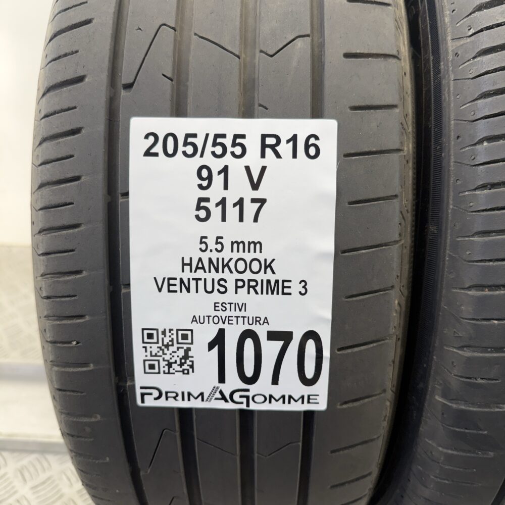 Gomme Usate 205 55 R16 91V Hankook Ventus Prime 3 78% Estive | Gomme Usate | PrimaGomme.it Gomme Usate 205 55 R16 91V Hankook Ventus Prime 3 78% Estive - immagine 3