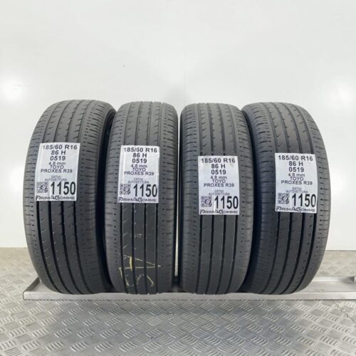 Gomme Usate 185 60 R16 86H Toyo Proxes R39 68% Estive