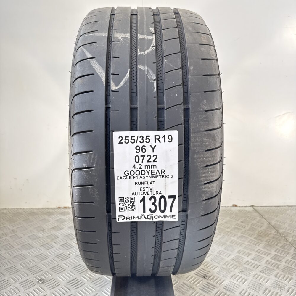 Gomma Usata 255 35 R19 96Y Goodyear Eagle F1 Asymmetric 3 Estiva | Gomme Usate | PrimaGomme.it Gomma Usata 255 35 R19 96Y Goodyear Eagle F1 Asymmetric 3 Estiva