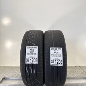 Gomme Usate 205 60 R16 92H Bridgestone Turanza T005 Estive