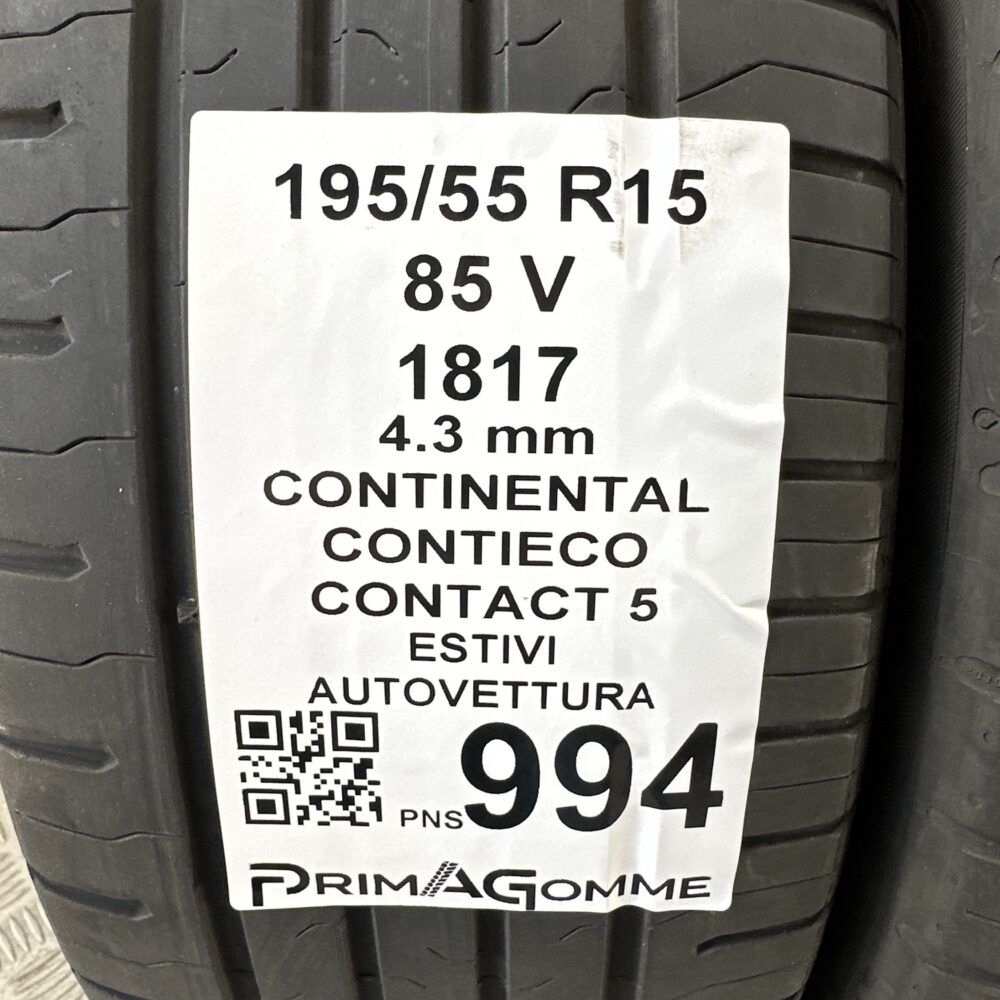 Pneumatici Usati 195 55 R15 85V Continental ContiEcoContact 5 Estive | Gomme Usate | PrimaGomme.it Pneumatici Usati 195 55 R15 85V Continental ContiEcoContact 5 Estive - immagine 3