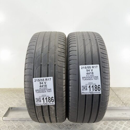 Gomme Usate 215 55 R17 94V Bridgestone Turanza T001 Estive