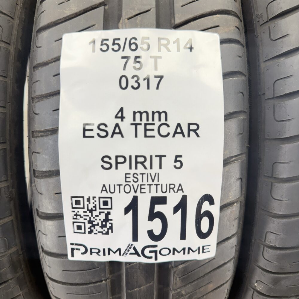 Pneumatici Usati 155 65 R14 75T Esa Tecar Spirit 5 Estive | Gomme Usate | PrimaGomme.it Pneumatici usati 155 65 R14 Esa Tecar Spirit 5 - foto 6
