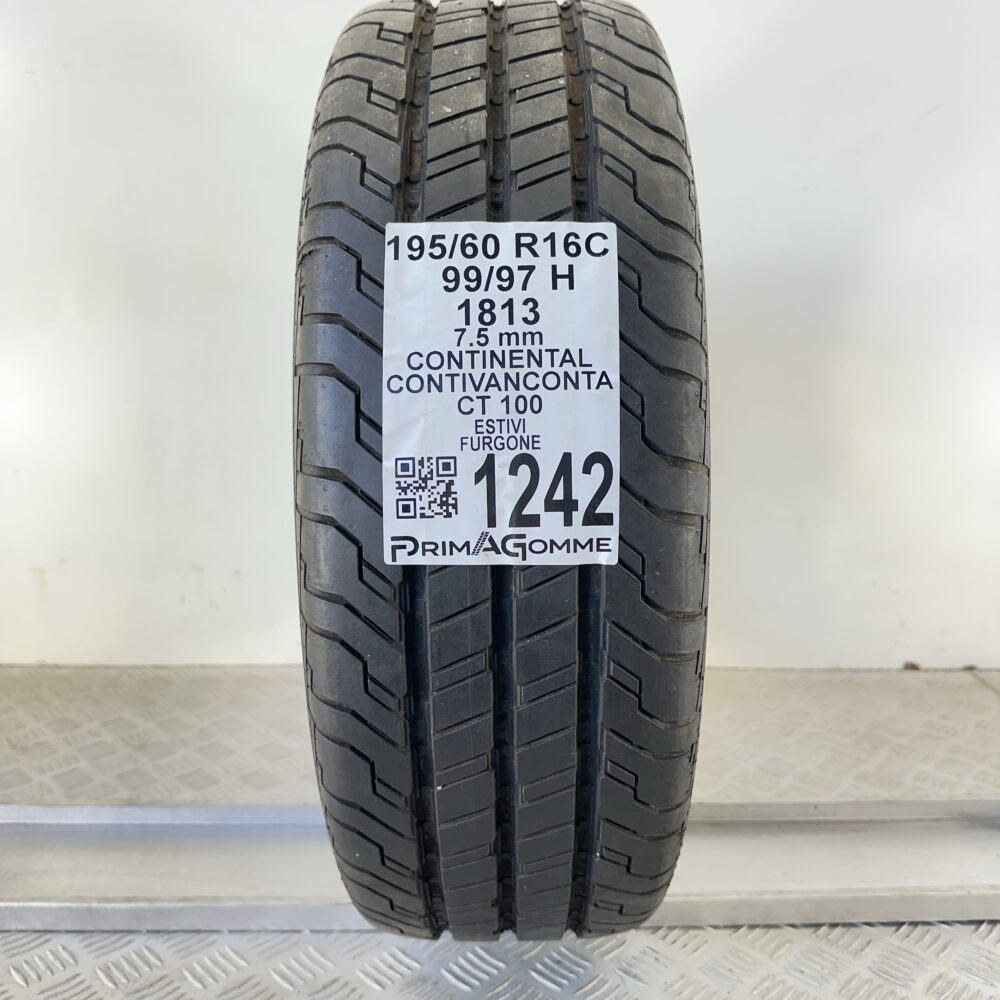 Pneumatico Usato 195 60 R16C 99/97H Continental ContiVanContact CT 100 Estivo | Gomme Usate | PrimaGomme.it Pneumatico usato 195 60 R16C Continental ContiVanContact CT 100 - foto 5