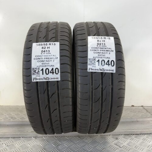 Gomme Usate 185 55 R15 82H Continental Conti Premium Contact 2 77% Estive
