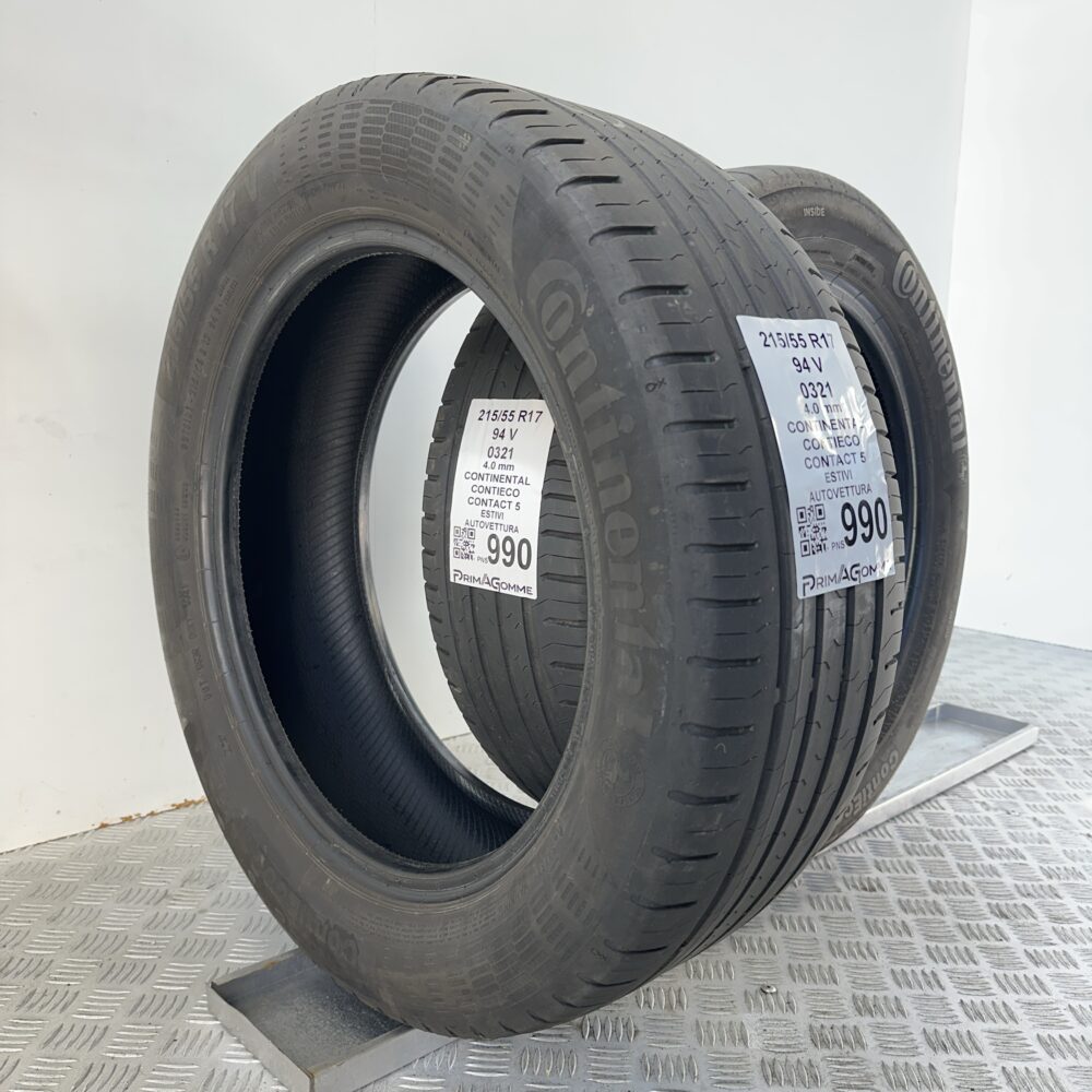 Gomme Usate 215 55 R17 94V Continental ContiEcoContact 5 Estive | Gomme Usate | PrimaGomme.it Gomme Usate 215 55 R17 94V Continental ContiEcoContact 5 Estive - immagine 5