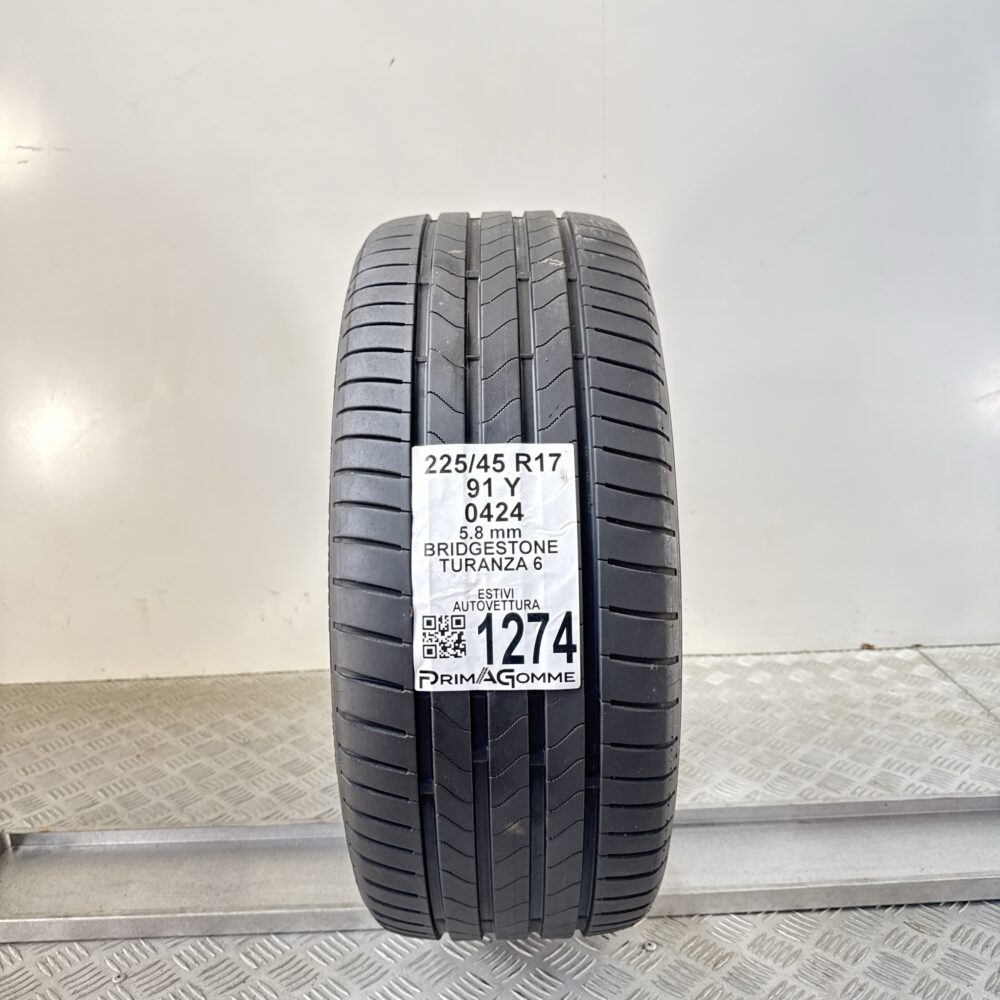 Pneumatico Usato 225 45 R17 91Y Bridgestone Turanza 6 83% Estivo | Gomme Usate | PrimaGomme.it Pneumatico usato 225 45 R17 Bridgestone Turanza 6 - foto 7