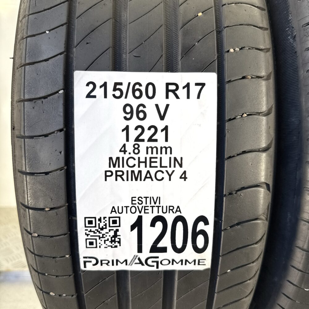 Pneumatici Usati 215 60 R17 96V Michelin Primacy 4 Estive | Gomme Usate | PrimaGomme.it Pneumatici usati 215 60 R17 Michelin Primacy 4 - foto 3