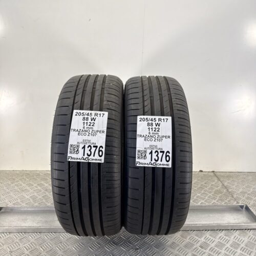 Pneumatici Usati 205 45 R17 88W Trazano Zuper Eco Z107 86% Estive