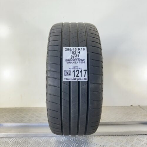 Pneumatico Usato 255 45 R18 103H Bridgestone Turanza T005 Estivo