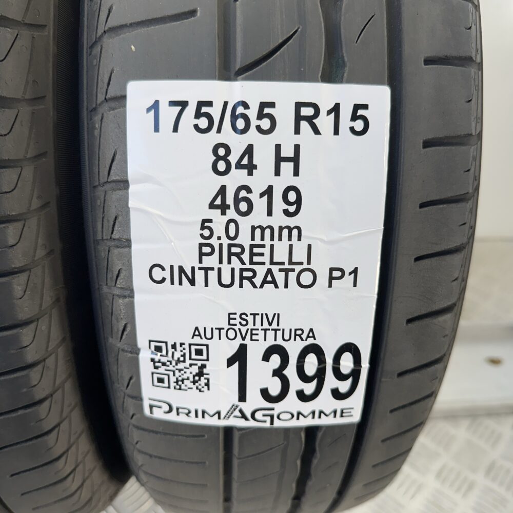 Gomme Usate 175 65 R15 84H Pirelli Cinturato P1 71% Estive | Gomme Usate | PrimaGomme.it Gomme Usate 175 65 R15 84H Pirelli Cinturato P1 71% Estive - immagine 3
