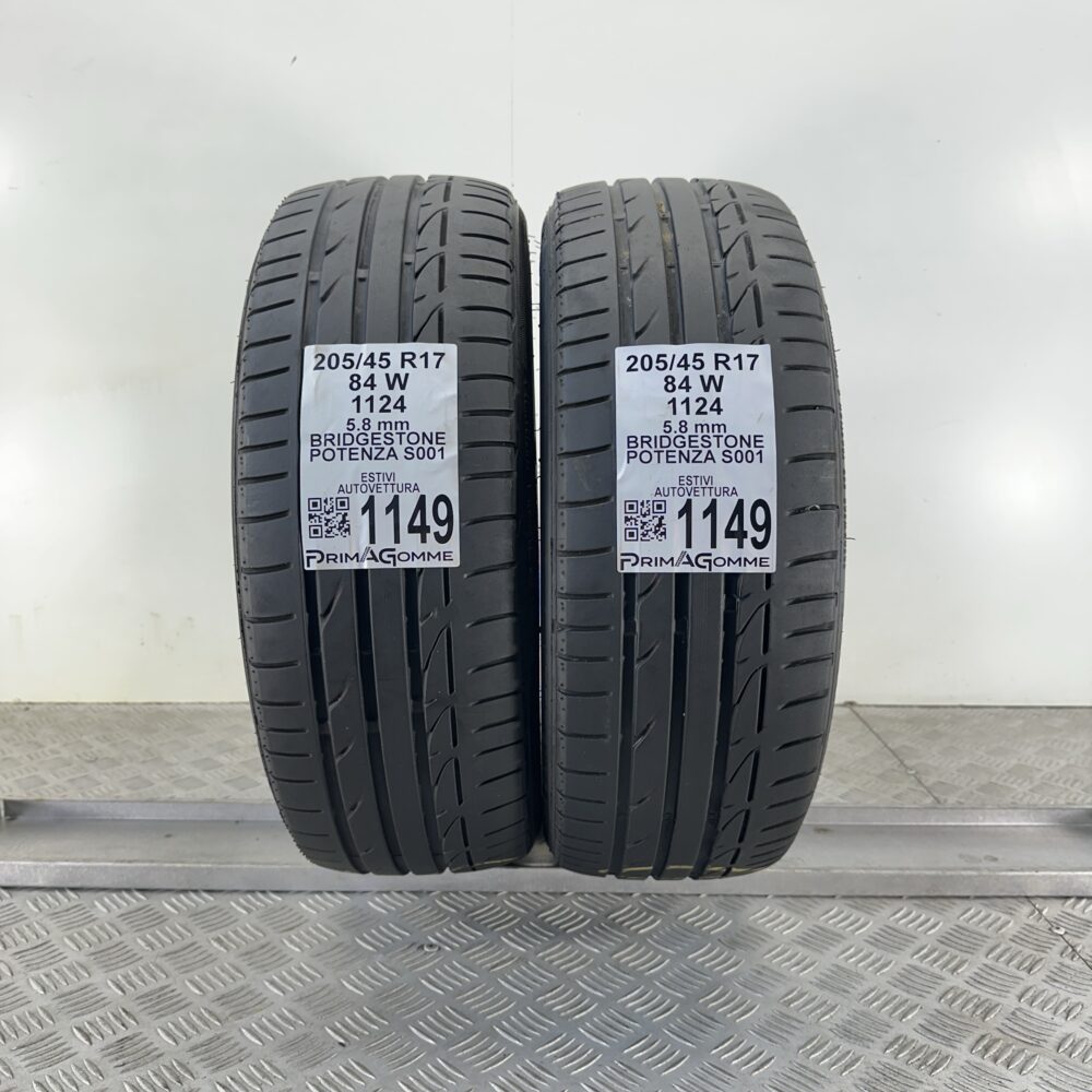 Pneumatici Usati 205 45 R17 84W BRIDGESTONE POTENZA S001 83% Estive | Gomme Usate | PrimaGomme.it Pneumatici usati 205 45 R17 BRIDGESTONE POTENZA S001 - foto 5