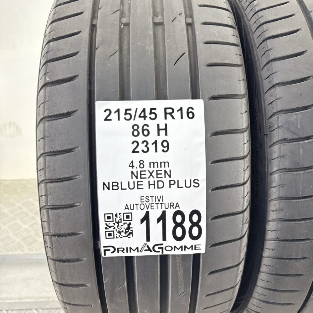 Gomme Usate 215 45 R16 86H Nexen NBLUE HD PLUS Estive | Gomme Usate | PrimaGomme.it Gomme Usate 215 45 R16 86H Nexen NBLUE HD PLUS Estive - immagine 3