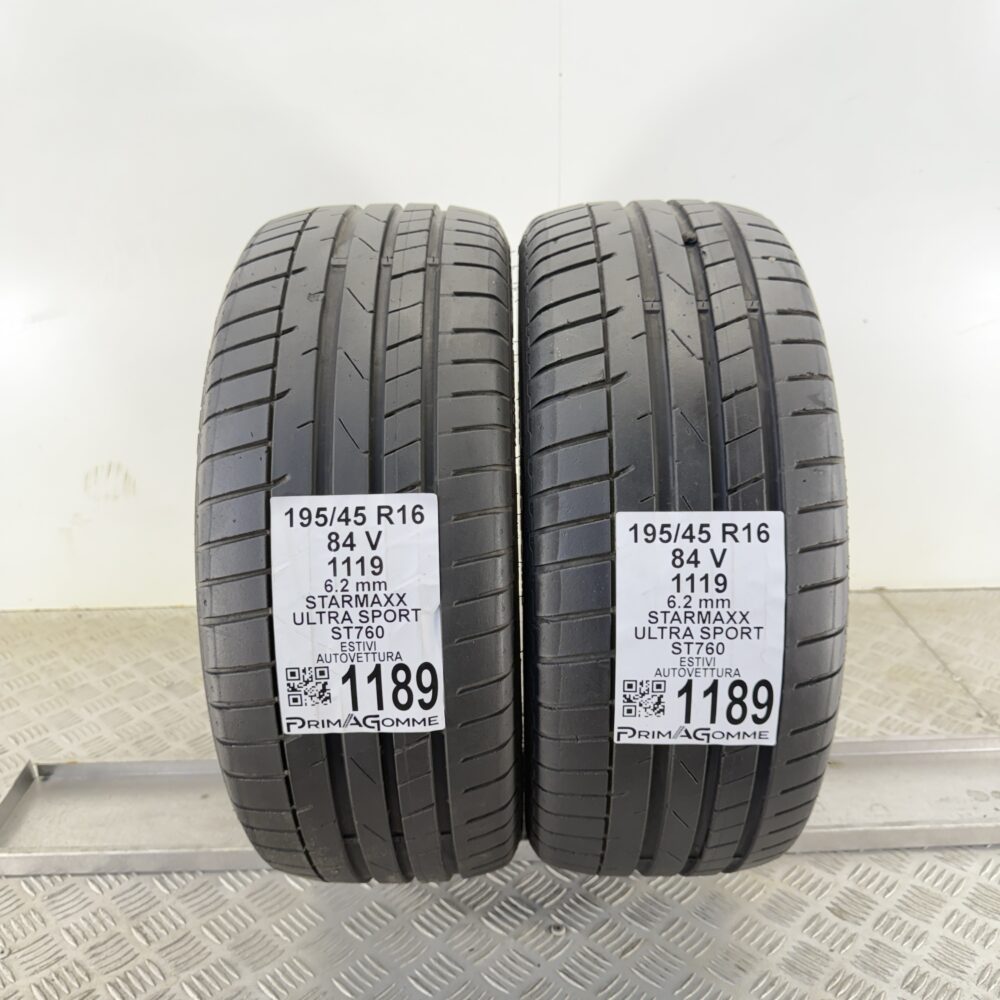 Pneumatici Usati 195 45 R16 84V StarMaxx Ultra Sport ST760 89% Estive | Gomme Usate | PrimaGomme.it Pneumatici usati 195 45 R16 StarMaxx Ultra Sport ST760 - foto 4
