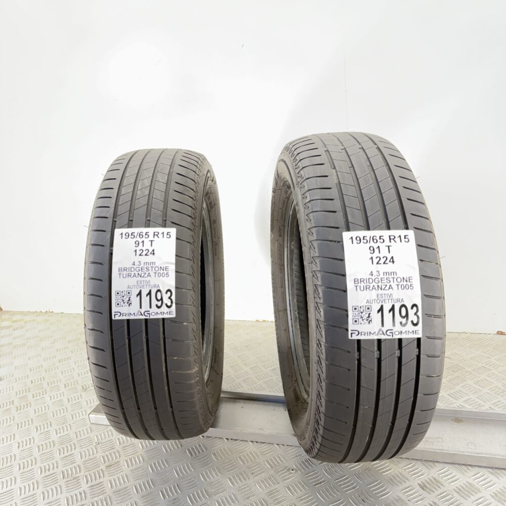 Gomme Usate 195 65 R15 91T Bridgestone Turanza T005 Estive | Gomme Usate | PrimaGomme.it Gomme Usate 195 65 R15 91T Bridgestone Turanza T005 Estive - immagine 4