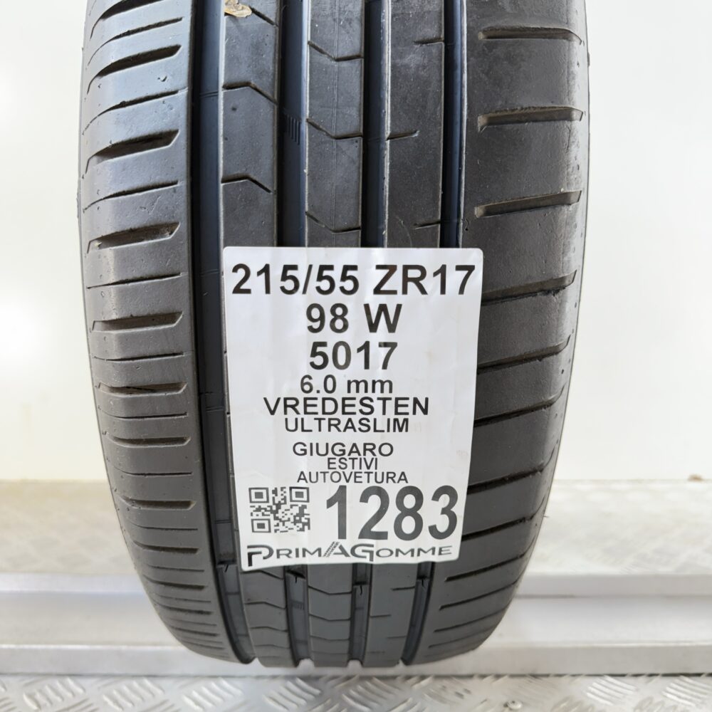 Pneumatico Usato 215 55 ZR17 98W Vredestein Ultraslim Giugaro 86% Estivo | Gomme Usate | PrimaGomme.it Pneumatico usato 215 55 ZR17 Vredestein Ultraslim Giugaro - foto 6