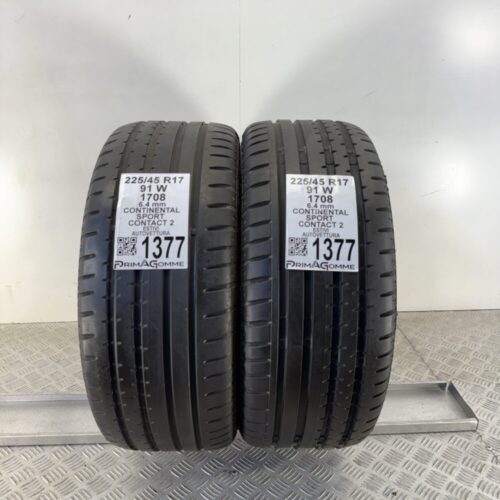 Pneumatici Usati 225 45 R17 91W Continental Sport Contact 2 91% Estive