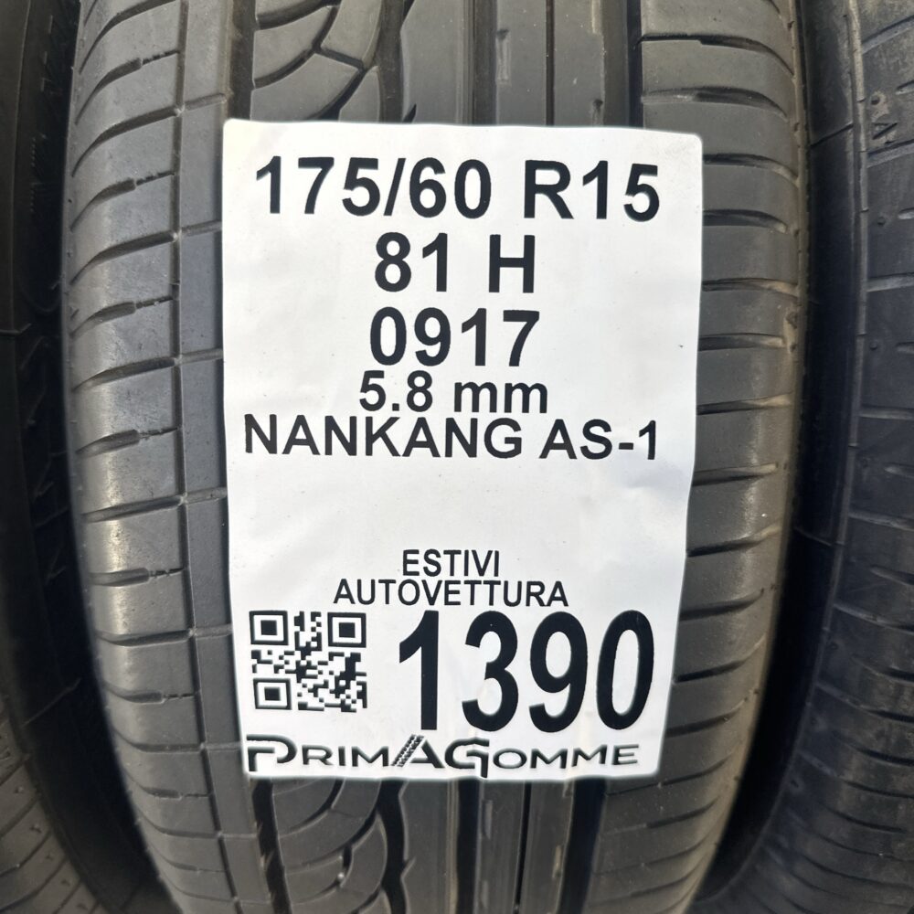 Gomme Usate 175 60 R15 81H Nankang AS-1 83% Estive | Gomme Usate | PrimaGomme.it Gomme Usate 175 60 R15 81H Nankang AS-1 83% Estive - immagine 7
