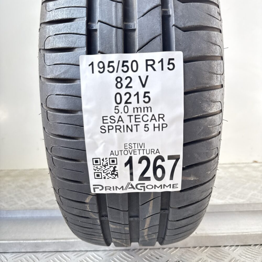 Pneumatico Usato 195 50 R15 82V Esa Tecar Sprint 5 HP 71% Estivo | Gomme Usate | PrimaGomme.it Pneumatico usato 195 50 R15 Esa Tecar Sprint 5 HP - foto 6