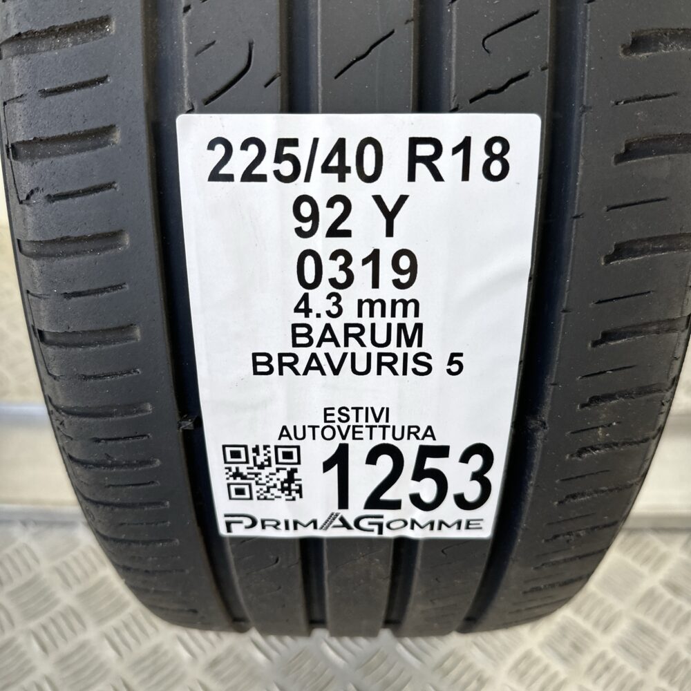 Gomma Usata 225 40 R18 92Y Barum Bravuris 5 Estiva | Gomme Usate | PrimaGomme.it Gomma Usata 225 40 R18 92Y Barum Bravuris 5 Estiva - immagine 3