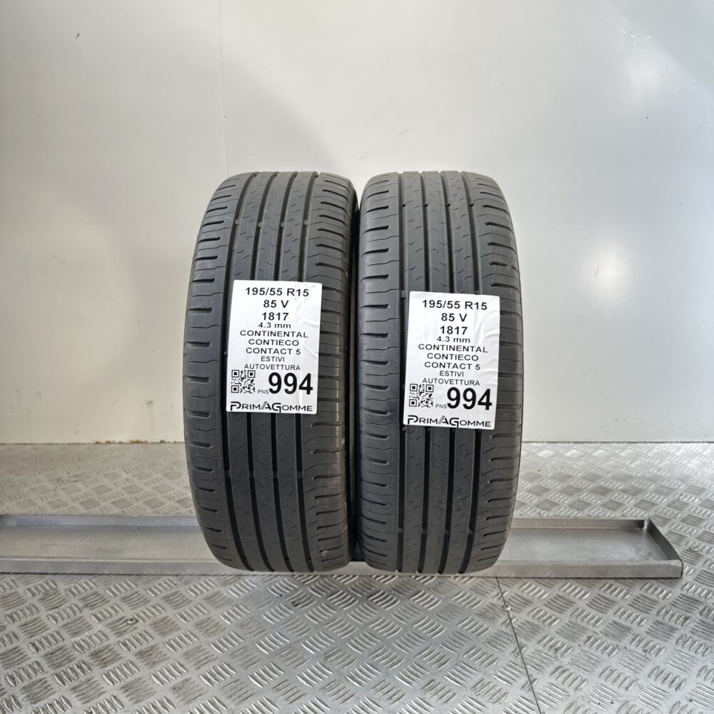 Pneumatici Usati 195 55 R15 85V Continental ContiEcoContact 5 Estive | Gomme Usate | PrimaGomme.it Pneumatici Usati 195 55 R15 85V Continental ContiEcoContact 5 Estive - immagine 6