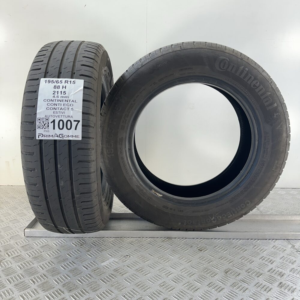 Gomme Usate 195 65 R15 88H Continental Conti Eco Contact 5 Estive | Gomme Usate | PrimaGomme.it Gomme Usate 195 65 R15 88H Continental Conti Eco Contact 5 Estive - immagine 5