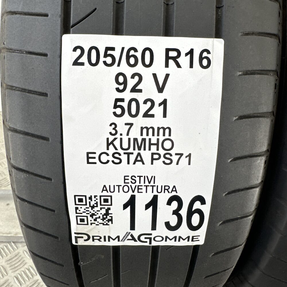 Gomme Usate 205 60 R16 92V Kumho Ecsta PS71 Estive | Gomme Usate | PrimaGomme.it Gomme Usate 205 60 R16 92V Kumho Ecsta PS71 Estive - immagine 3