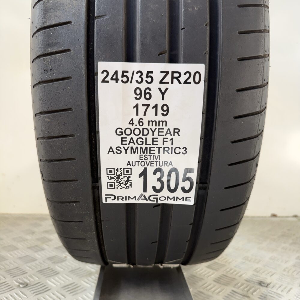 Gomma Usata 245 35 ZR20 96Y Goodyear Eagle F1 Asymmetric 3 Estiva | Gomme Usate | PrimaGomme.it Gomma Usata 245 35 ZR20 96Y Goodyear Eagle F1 Asymmetric 3 Estiva - immagine 3