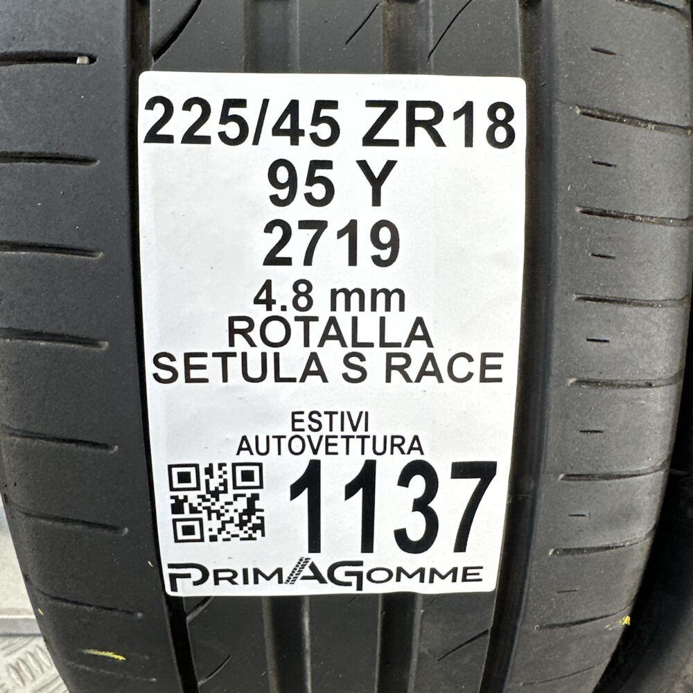 Gomme Usate 225 45 ZR18 95Y Rotalla Setula S Race Estive | Gomme Usate | PrimaGomme.it Gomme Usate 225 45 ZR18 95Y Rotalla Setula S Race Estive - immagine 3