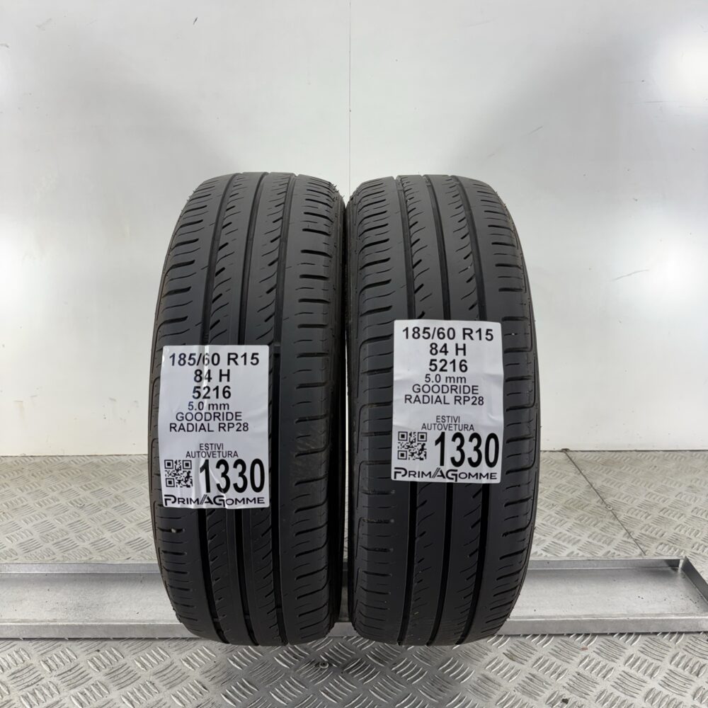 Gomme Usate 185 60 R15 84H Goodride Radial RP28 71% Estive | Gomme Usate | PrimaGomme.it Gomme Usate 185 60 R15 84H Goodride Radial RP28 71% Estive