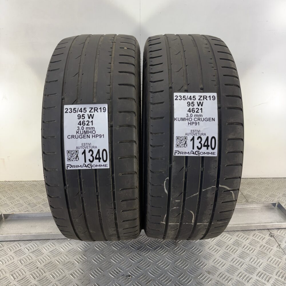 Gomme Usate 235 45 ZR19 95W Kumho Crugen HP91 Estive | Gomme Usate | PrimaGomme.it Gomme Usate 235 45 ZR19 95W Kumho Crugen HP91 Estive