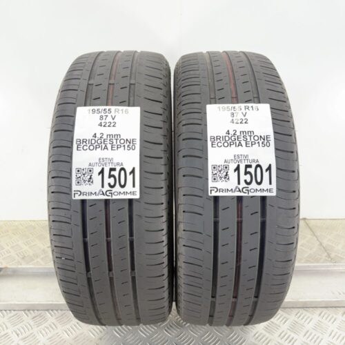 Gomme Usate 195 55 R16 87V Bridgestone Ecopia EP150 Estive