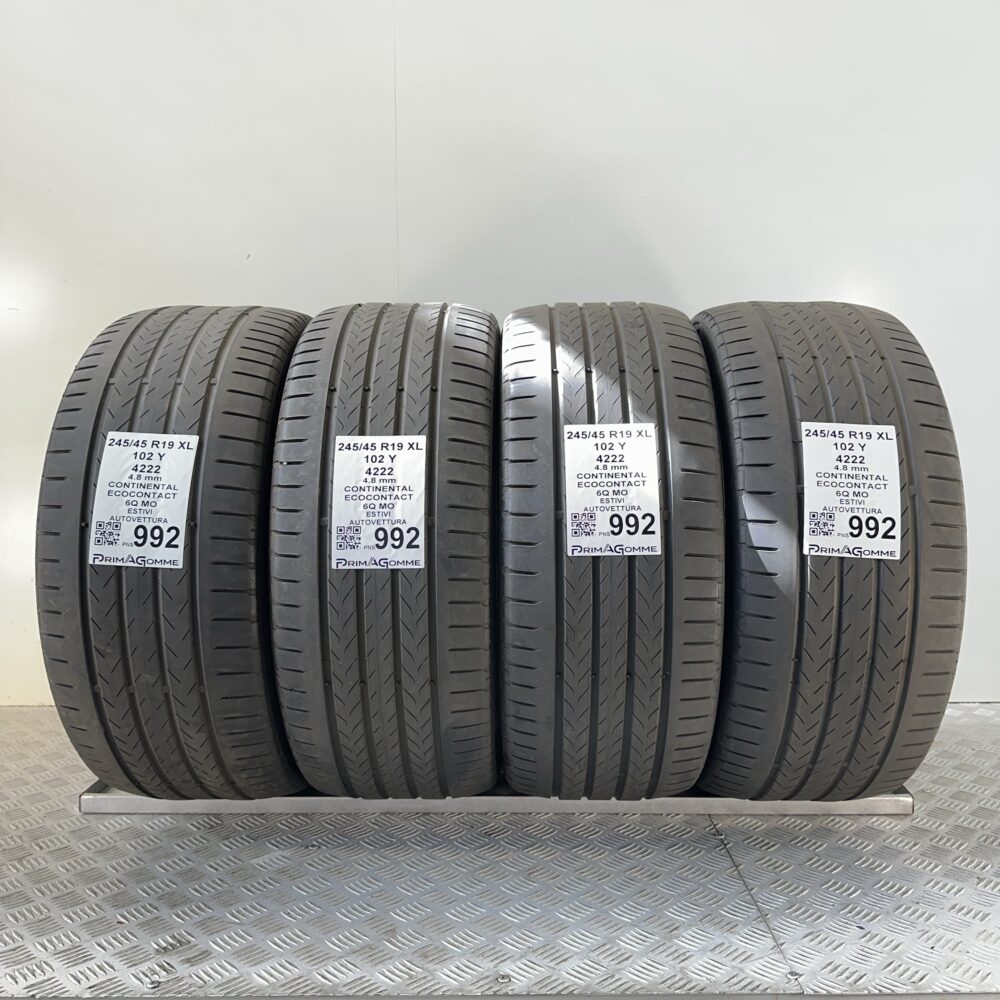 Gomme Usate estive 245 45 R19 XL 102Y Continental Ecocontact Estive | Gomme Usate | PrimaGomme.it Gomme Usate estive 245 45 R19 XL 102Y Continental Ecocontact Estive