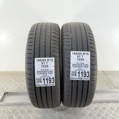 Gomme Usate 195 65 R15 91T Bridgestone Turanza T005 Estive