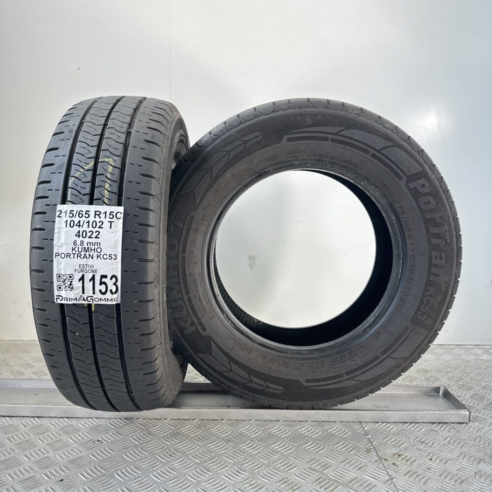 Gomme Usate 215 65 R15C 104/102T Kumho Portran KC53 90% Estive | Gomme Usate | PrimaGomme.it Gomme Usate 215 65 R15C 104/102T Kumho Portran KC53 90% Estive - immagine 7