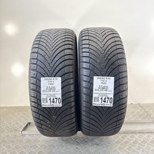 Gomme Usate 265 60 R18 114V Kumho Solus 4S 78% Quattro Stagioni