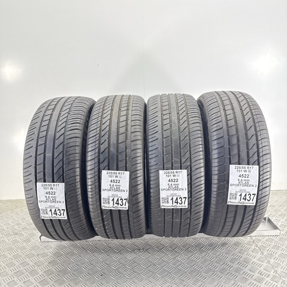 Gomme Usate 225 55 R17 101W Atlas Sportgreen 2 91% Estive | Gomme Usate | PrimaGomme.it Gomme Usate 225 55 R17 101W Atlas Sportgreen 2 91% Estive