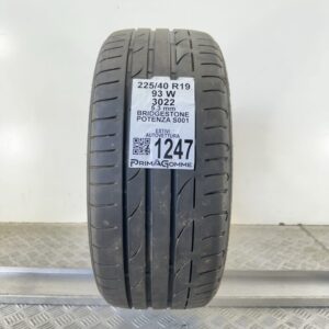 Pneumatico Usato 225 40 R19 93W BRIDGESTONE POTENZA S001 76% Estivo