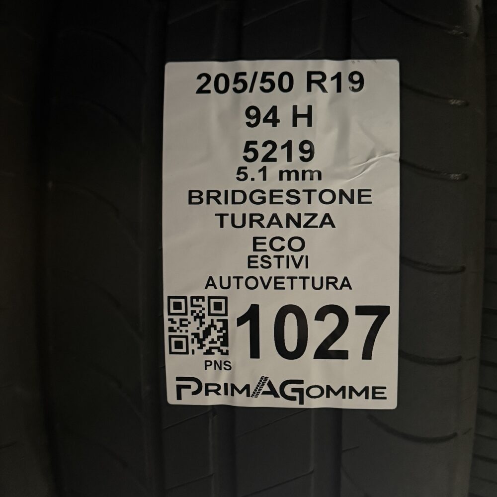 Gomme Usate 205/50 R19 94H Bridgestone Turanza 78% Estive | Gomme Usate | PrimaGomme.it Gomme Usate 205/50 R19 94H Bridgestone Turanza 78% Estive - immagine 3
