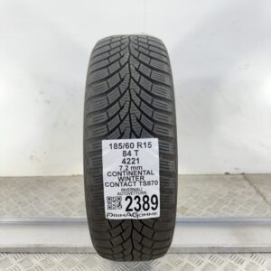Gomma Usata 185 60 R15 84T Continental Winter Contact TS870 90% Invernale
