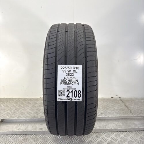 Pneumatico Usato 225 50 R18 XL 99W Michelin Primacy 4 Estivo