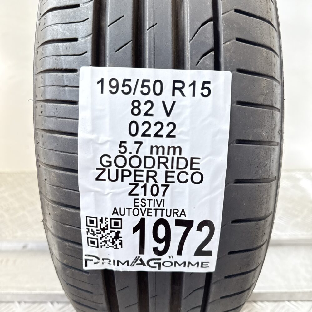 Pneumatico Usato 195 50 R15 82V Goodride Zuper Eco Z107 81% Estivo | Gomme Usate | PrimaGomme.it Pneumatico usato 195 50 R15 Goodride Zuper Eco Z107 - foto 6