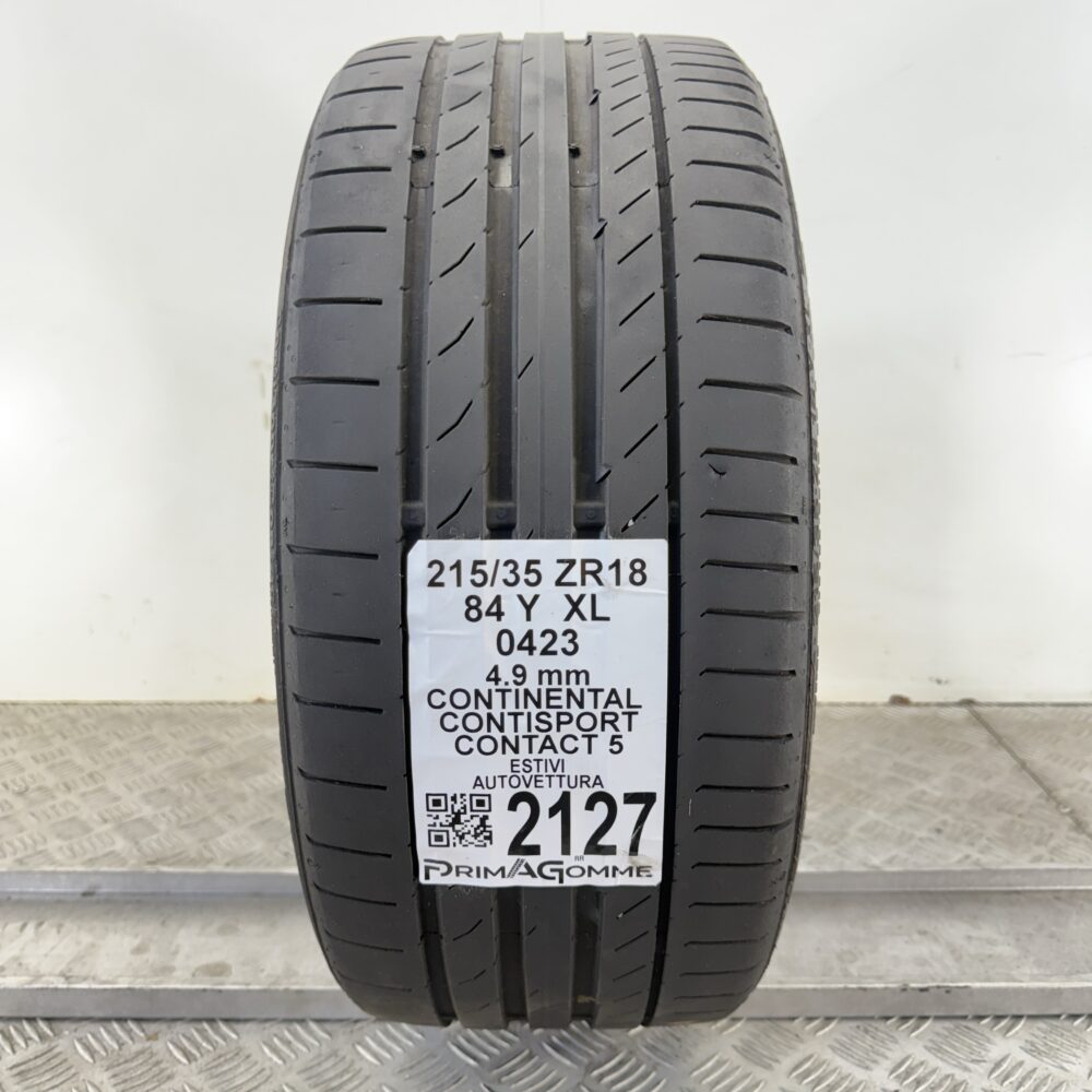 Pneumatico Usato 215 35 ZR18 XL 84Y Continental ContiSport Contact 5 Estivo | Gomme Usate | PrimaGomme.it Pneumatico usato 215 35 ZR18 Continental ContiSport Contact 5 - foto 7