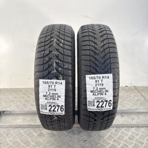 Gomme Usate 165 70 R14 81T Michelin Alpin 4 100% Invernali
