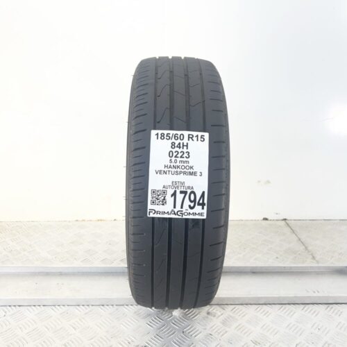 Pneumatico Usato 185 60 R15 84H Hankook Ventus Prime 3 71% Estivo