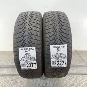 Gomme Usate 185 65 R14 86T Continental ContiWinter Contact TS800 Invernali