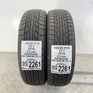 Gomme Usate 145 65 R15 72T Nankang NK Snow SV 2 74% Invernali