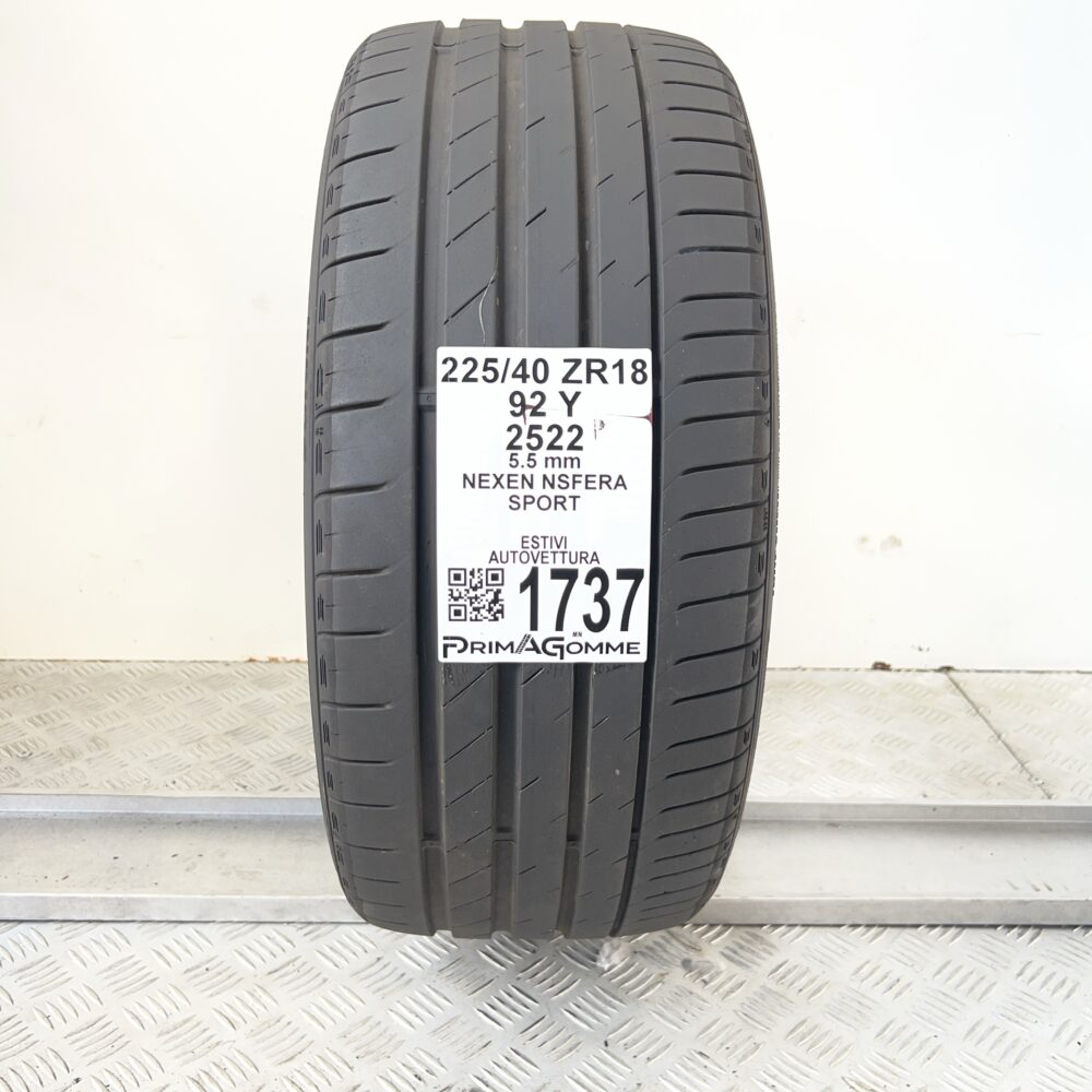 Pneumatico Usato 225 40 ZR18 92Y Nexen NSfera Sport 79% Estivo | Gomme Usate | PrimaGomme.it Pneumatico usato 225 40 ZR18 Nexen NSfera Sport - foto 8